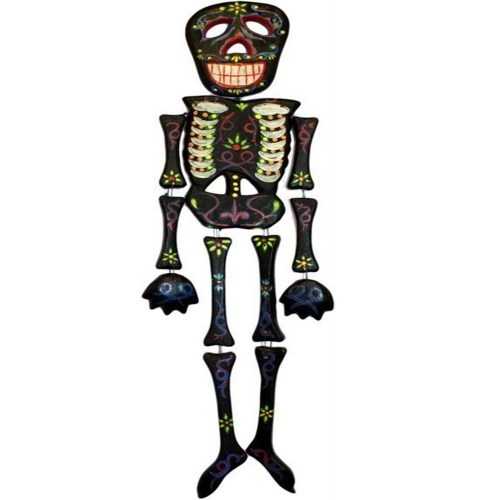 Wooden Floral Skeleton - Black_500x500